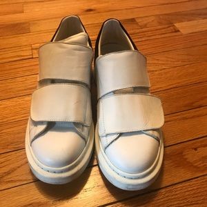 Alexander McQueen suede trimmed sneakers